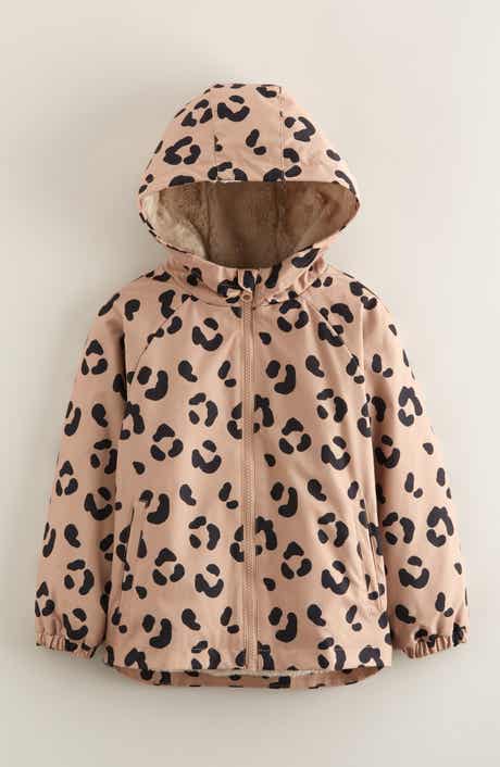 Tucker + Tate Kids' Print Faux Fur Lined Hooded Jacket