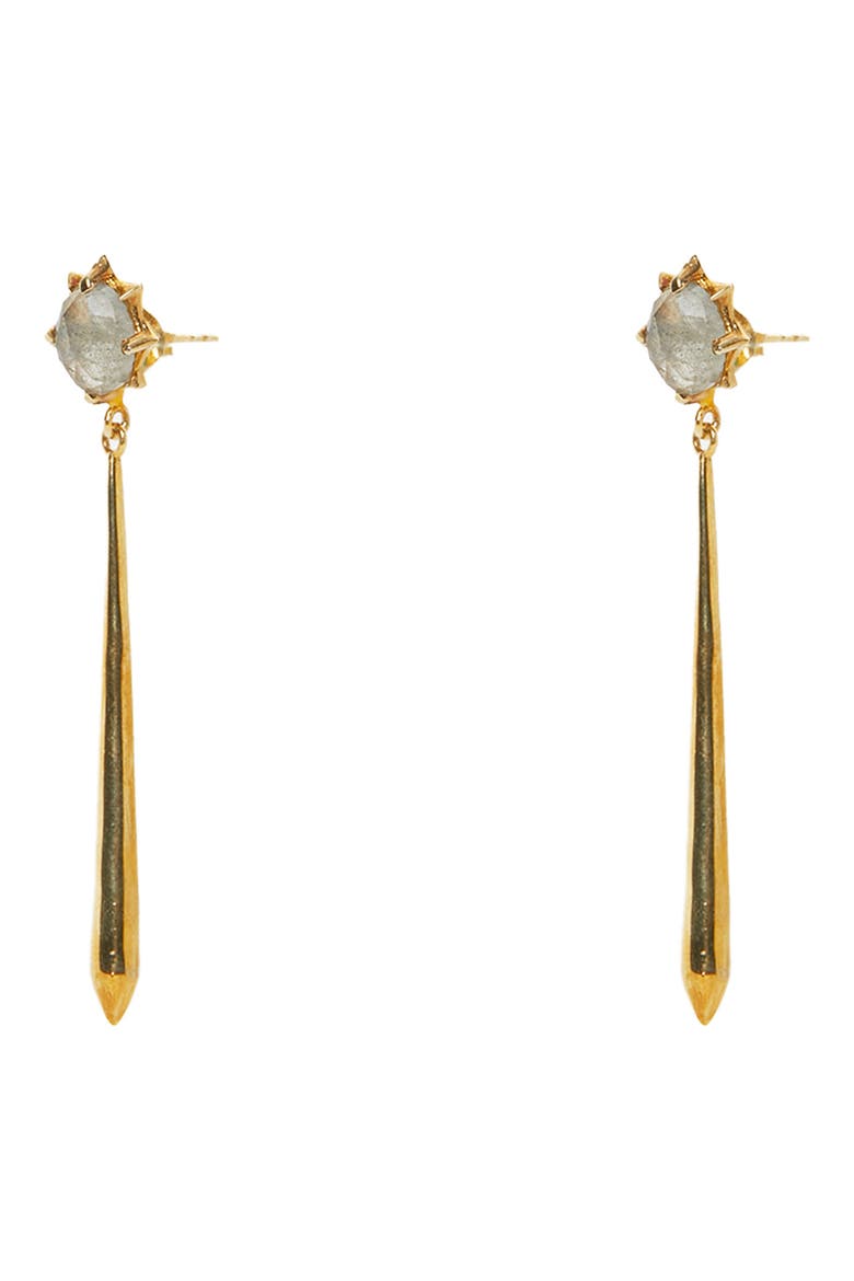 Linear Drop Earrings, Main, color, GOLD