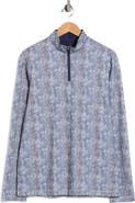 Bugatchi Stretch Cotton Quarter Zip Pullover
