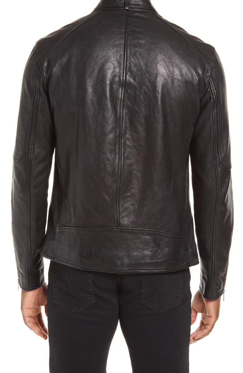 AllSaints Cora Leather Jacket, Alternate, color,