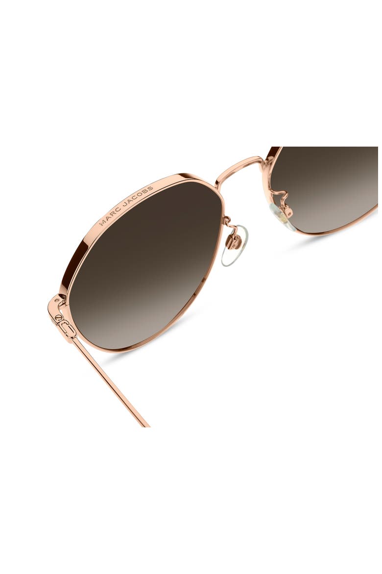 MARC 830/F/S 58mm Round Sunglasses, Alternate, color, GOLD