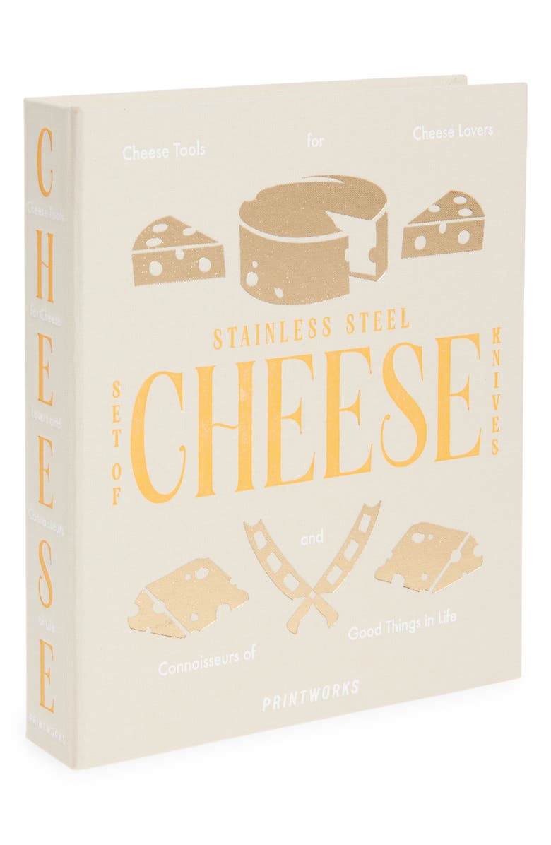 PRINTWORKS The Essentials Cheese Tools Gift Set, Main, color, Beige/ Multi