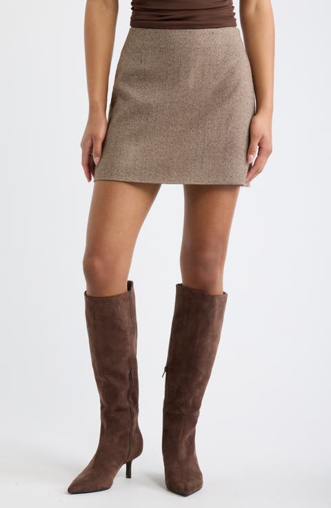 Tweed Miniskirt