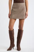 Open Edit Tweed Miniskirt