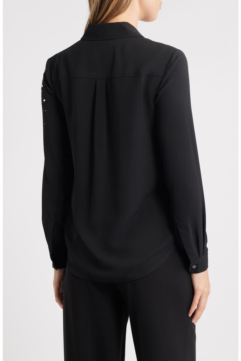 Embellished Shirt, Alternate, color, ANNE BLACK