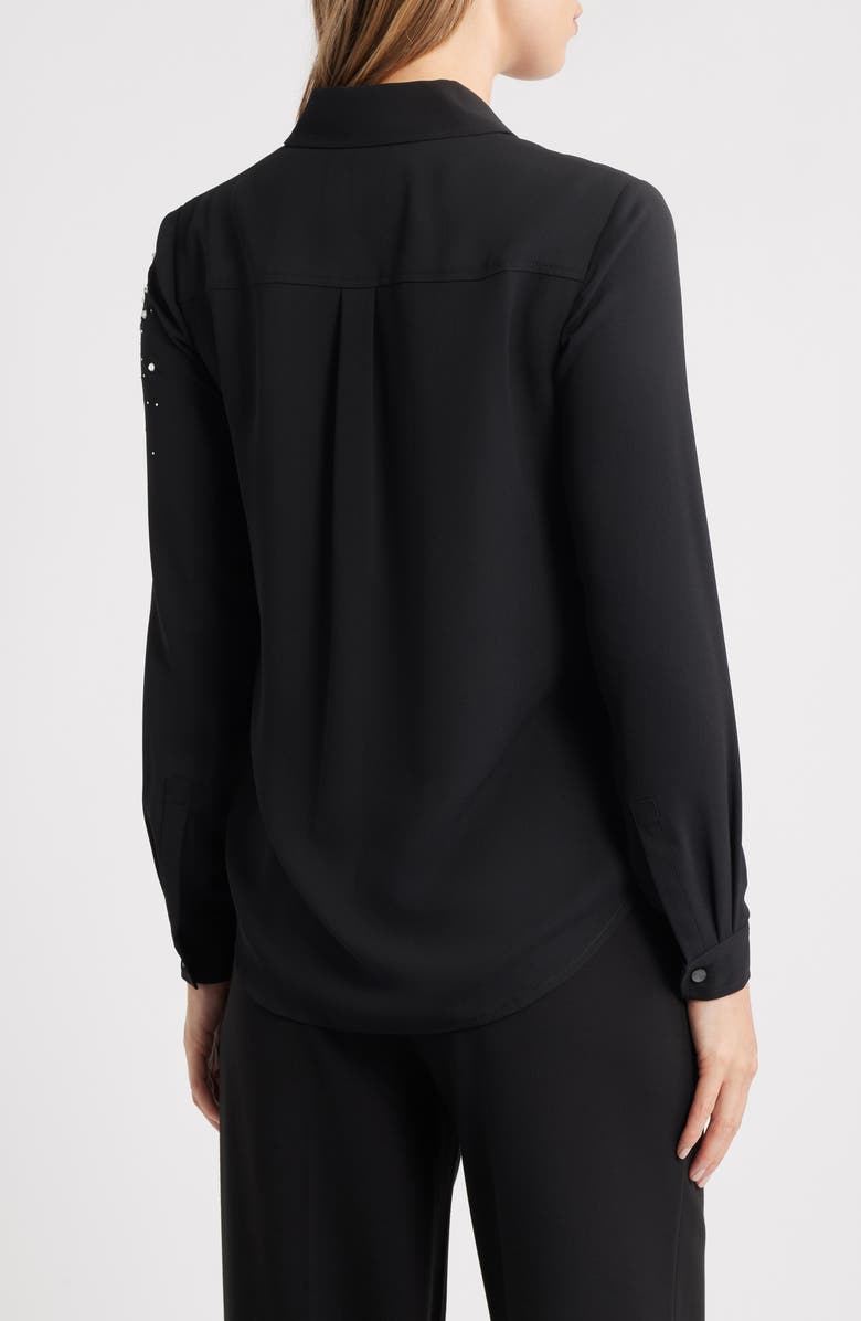 Anne Klein Embellished Shirt, Alternate, color,
