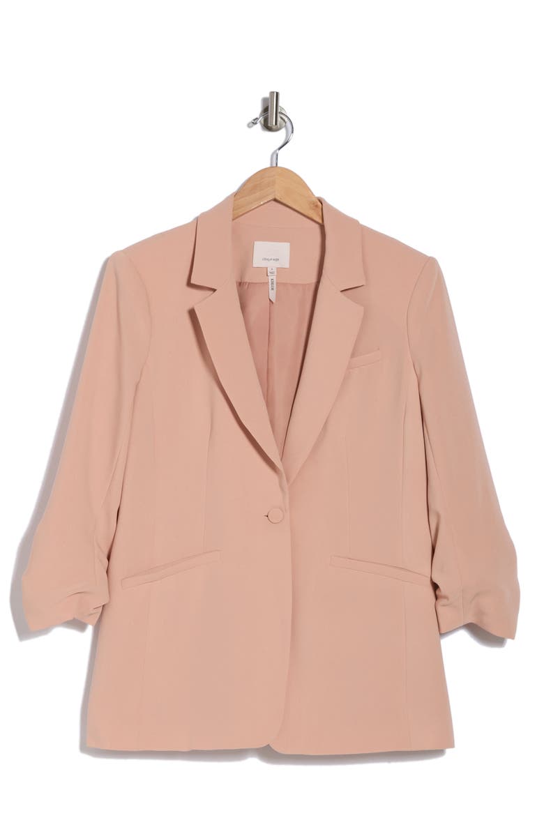 Cinq à Sept Khloe Crepe Blazer, Alternate, color, Blusher