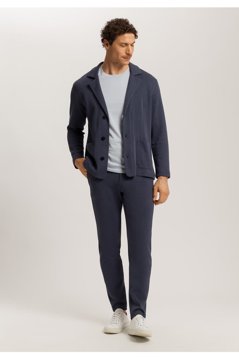 Travelwear Cotton Rib Blazer, Alternate, color, Ombre Blue