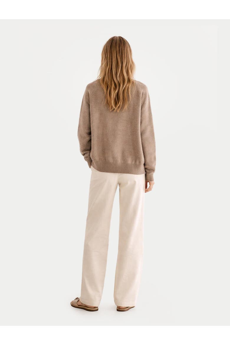 Relaxed-Fit Cashmere Cardigan, Alternate, color, taupe