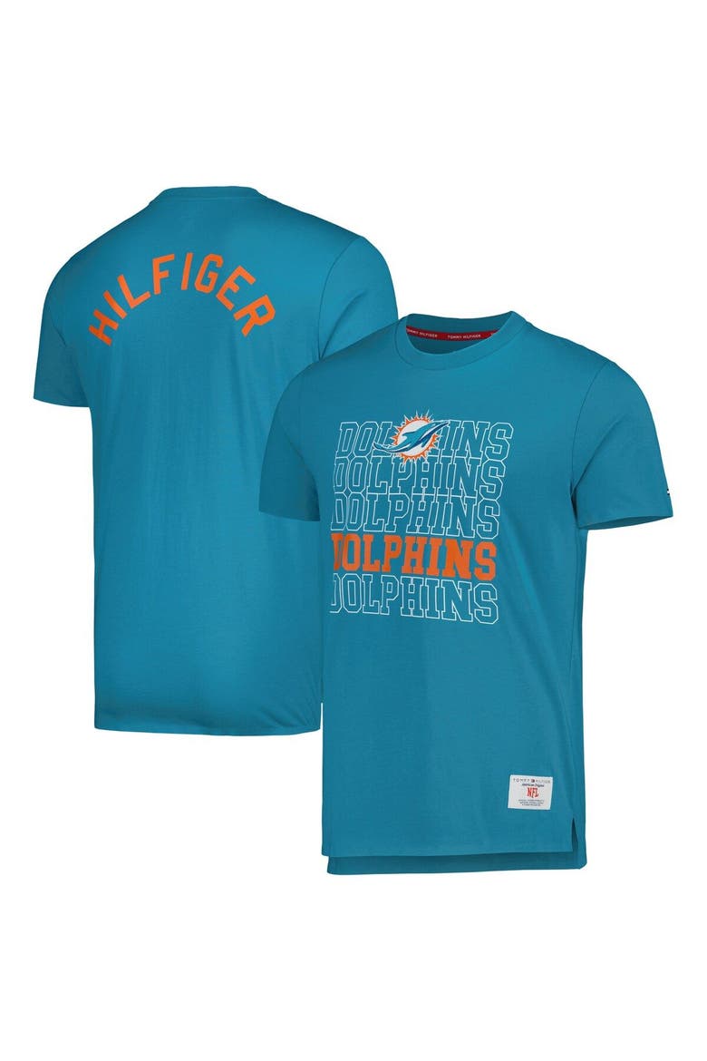 Men's Tommy Hilfiger Aqua Miami Dolphins Liam T-Shirt, Main, color, Aqua