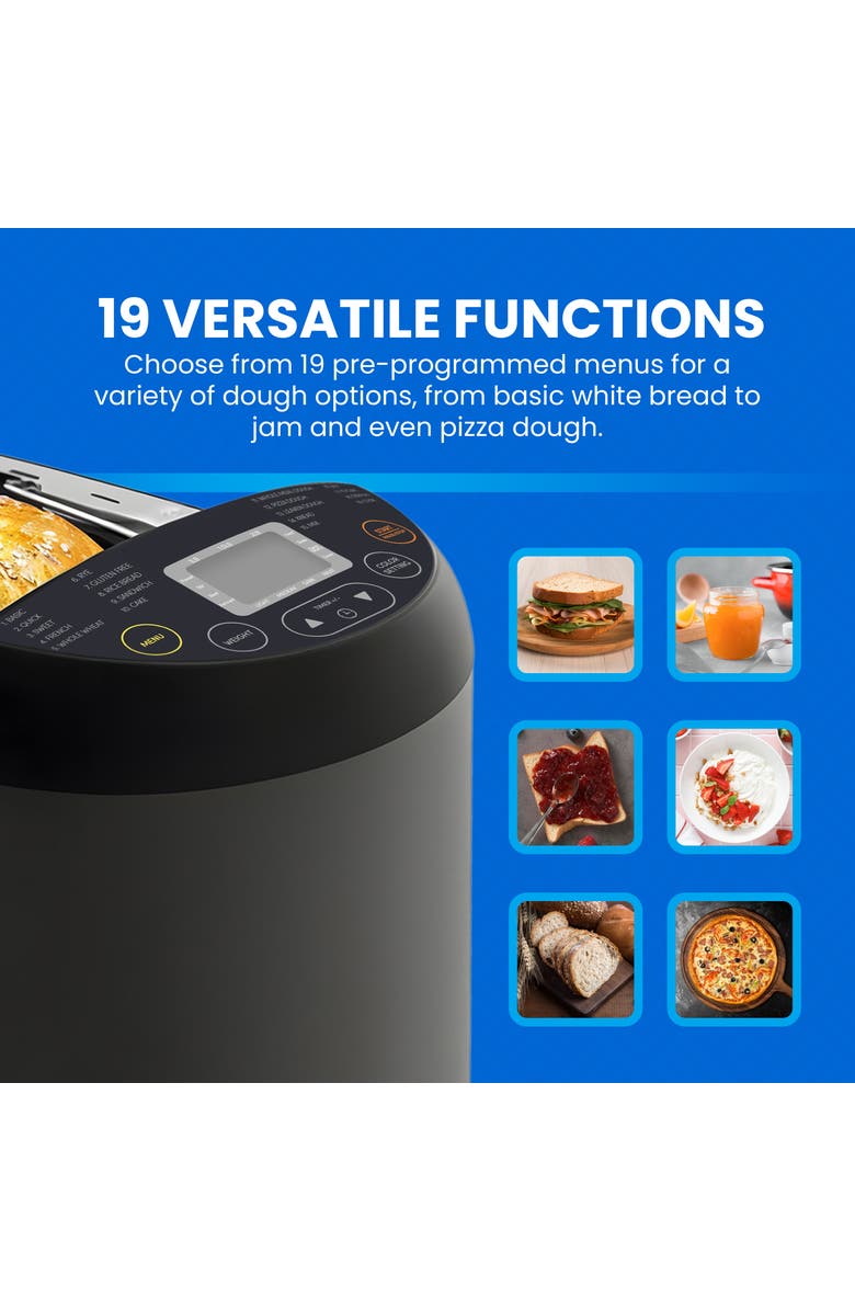 Elite Cuisine Elite EBM5316 2lb Programmable Bread Machine, Alternate, color, 