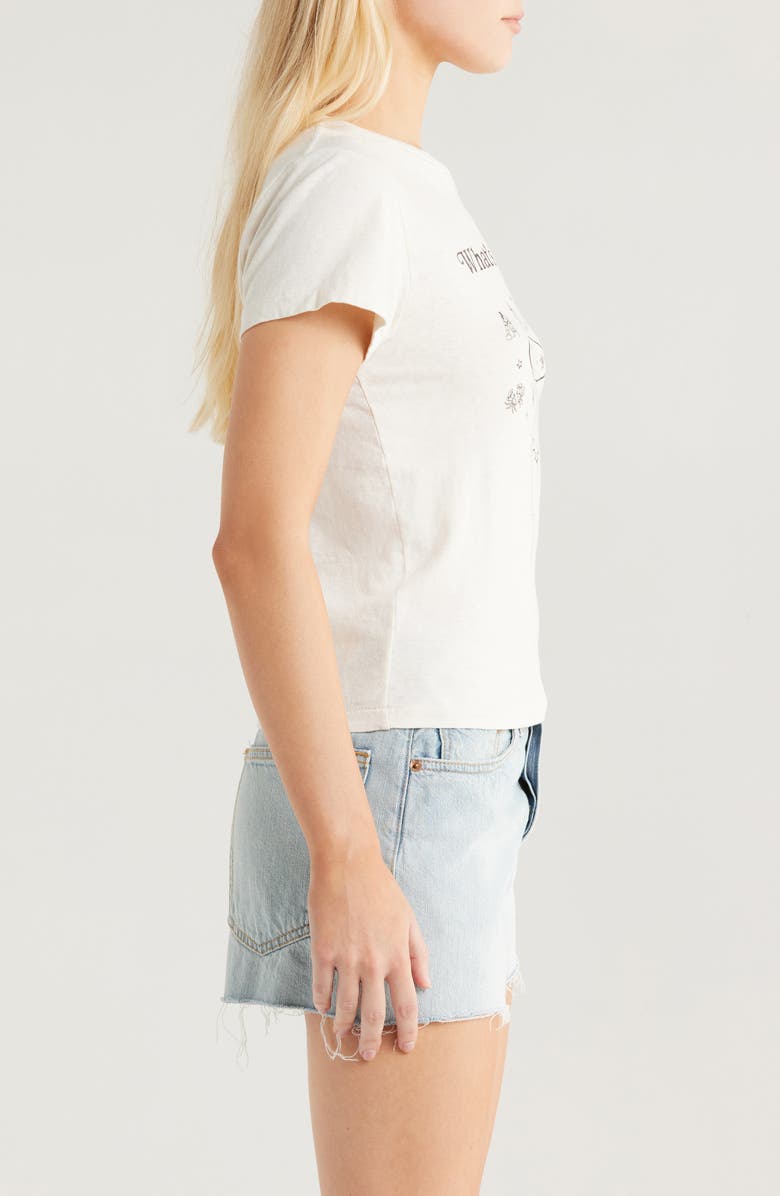 Re/Done What's Your Sign Club Cotton Graphic T-Shirt, Alternate, color, Vintage White