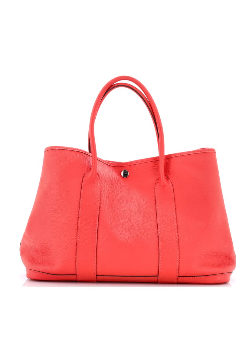 Pre-Owned Hermes Garden Party Tote Leather 36, Alternate, color, Rouge Pivoine