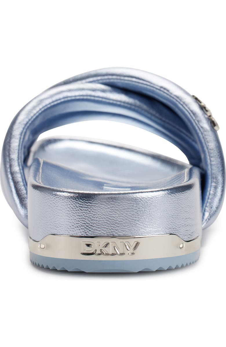 DKNY Crisscross Strap Slide Sandal, Alternate, color, Celeste
