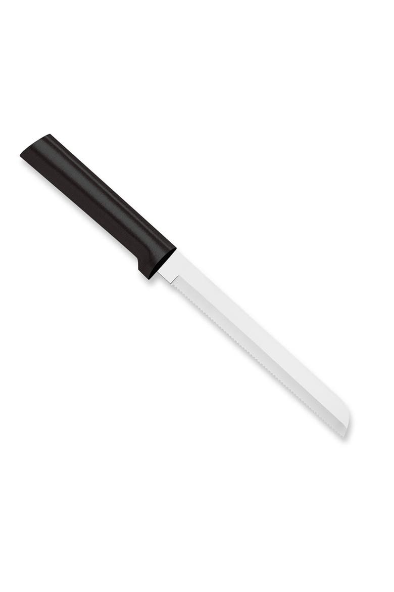 Cutlery 6-Inch Bread Knife Stainless Steel Serrated Blade, Main, color, Black