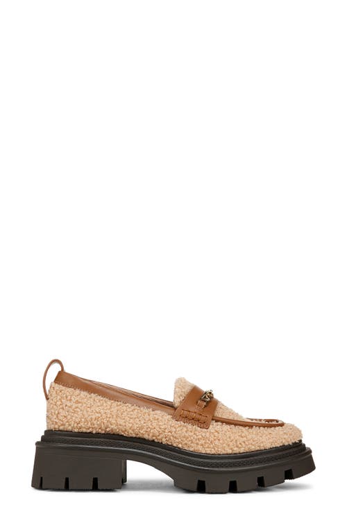 Circus Ny By Sam Edelman Pierre Cozy Faux Shearling Loafer In Dark Blonde/spiced Cognac
