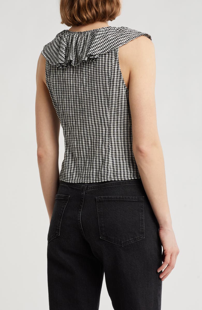 Melrose and Market Ruffle V-Neck Sleeveless Top, Alternate, color,