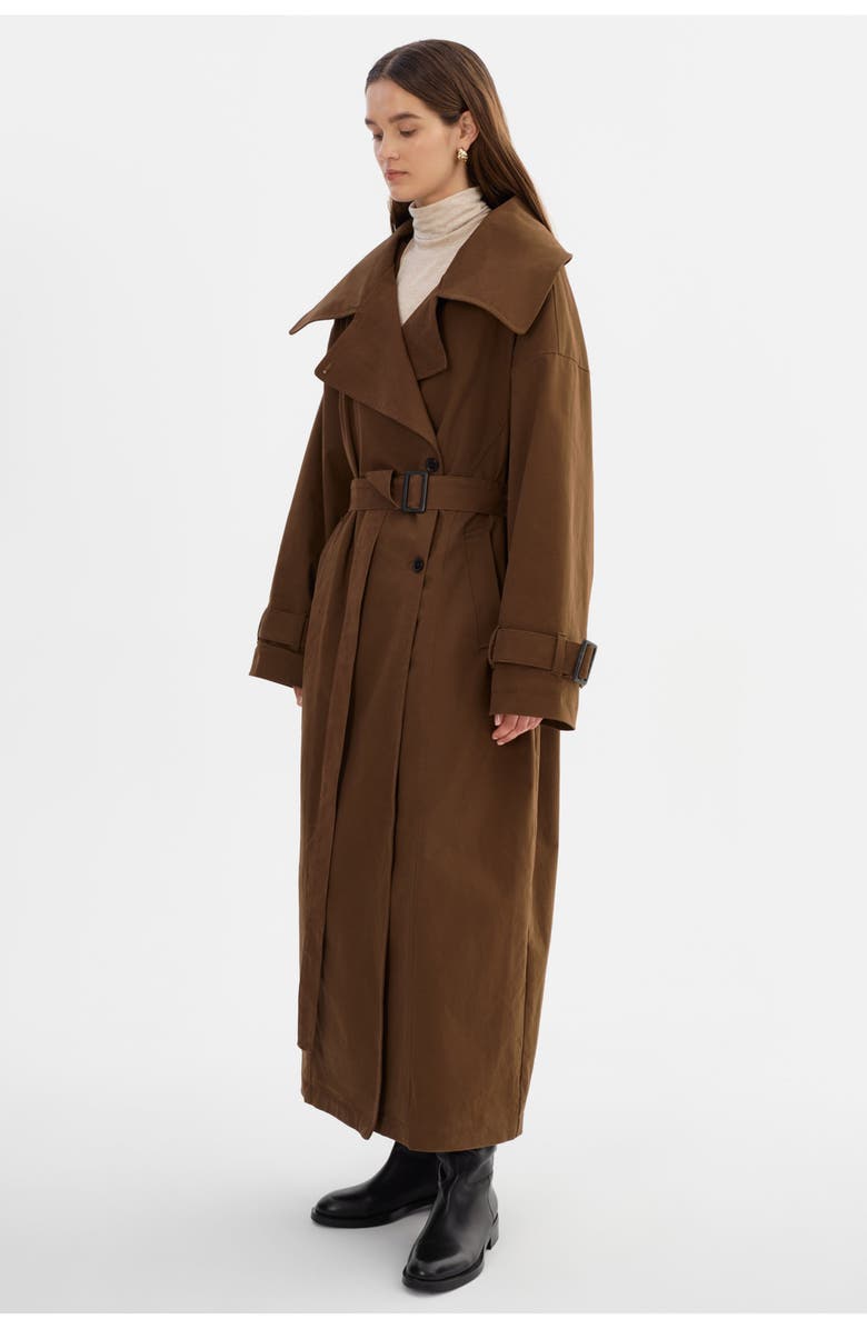 LAMARQUE Josephine | Oversized Trench Coat, Alternate, color, Brown
