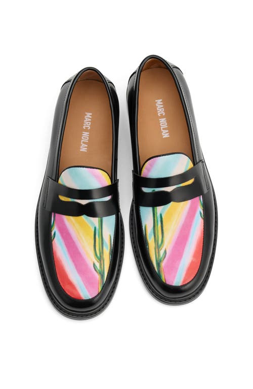 MARC NOLAN MARC NOLAN MS. CALUM LEATHER PENNY LOAFERS 