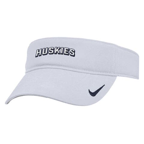 Men's Nike White UConn Huskies 2025 On-Field Ace Performance Adjustable Visor
