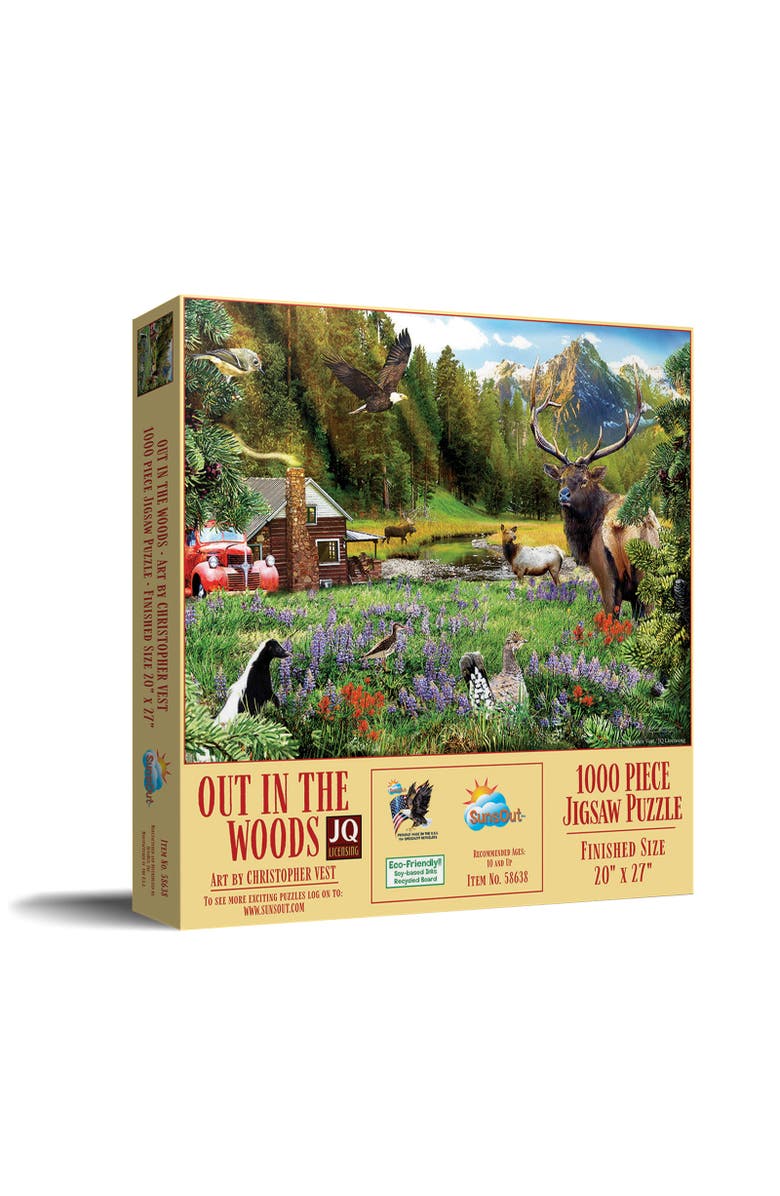 Sunsout Out in the Woods 1000 piece Jigsaw Puzzle for Adults, Main, color, Multicolor