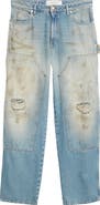Golden Goose Journey Distressed Sandwashed Carpenter Jeans