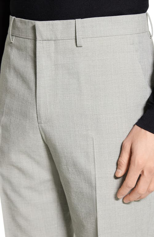 Theory Mayer Melange Solid Soft Tailoring Suit Pants In Greenstone