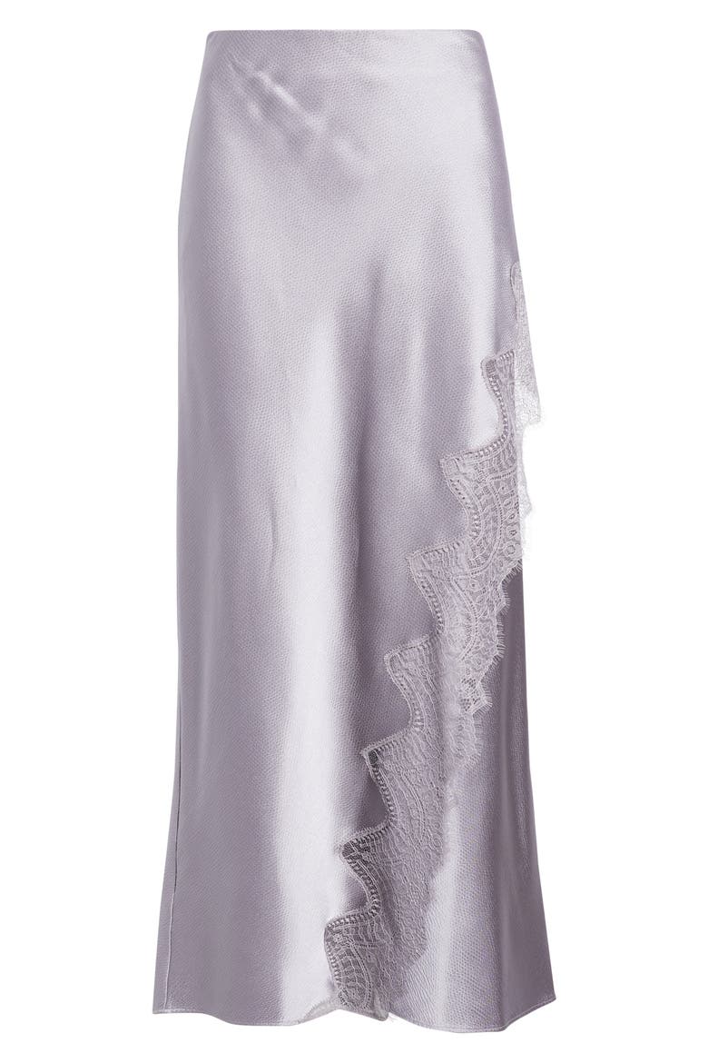 Lace Trim Midi Skirt, Alternate, color, LT PAST/PR