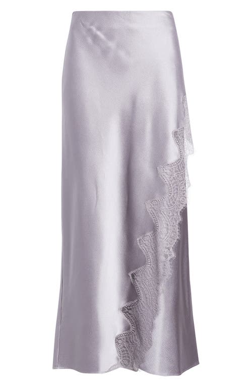 Hugo Boss Boss Orange Lace Trim Midi Skirt In Pink