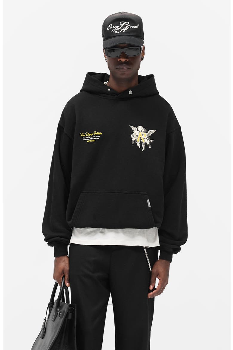 Represent LegacyCollectionブラック Represent Legacy Cherubs Cotton Graphic Hoodie (Men) | Nordstrom