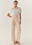 Exquise Ember Refined Creased Wide Leg Pants