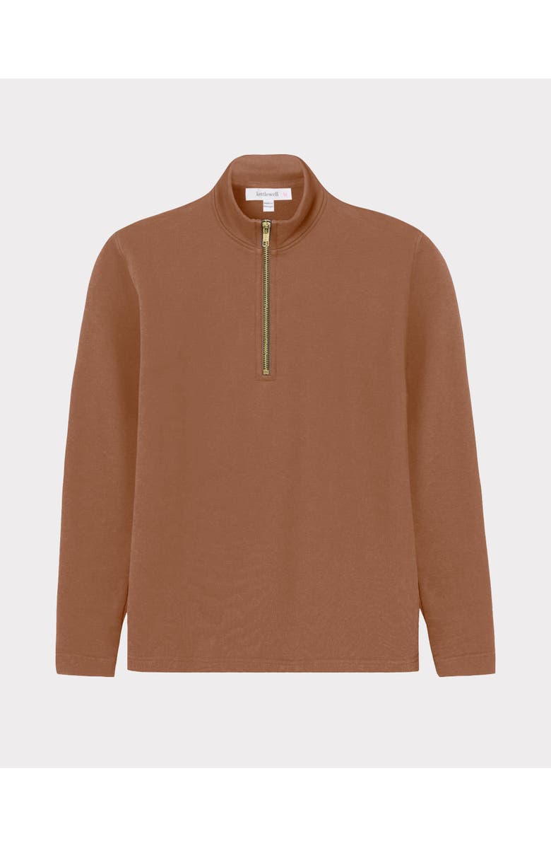 Kettlewell Robyn 1/4 Zip Sweatshirt, Alternate, color, Light Chocolate