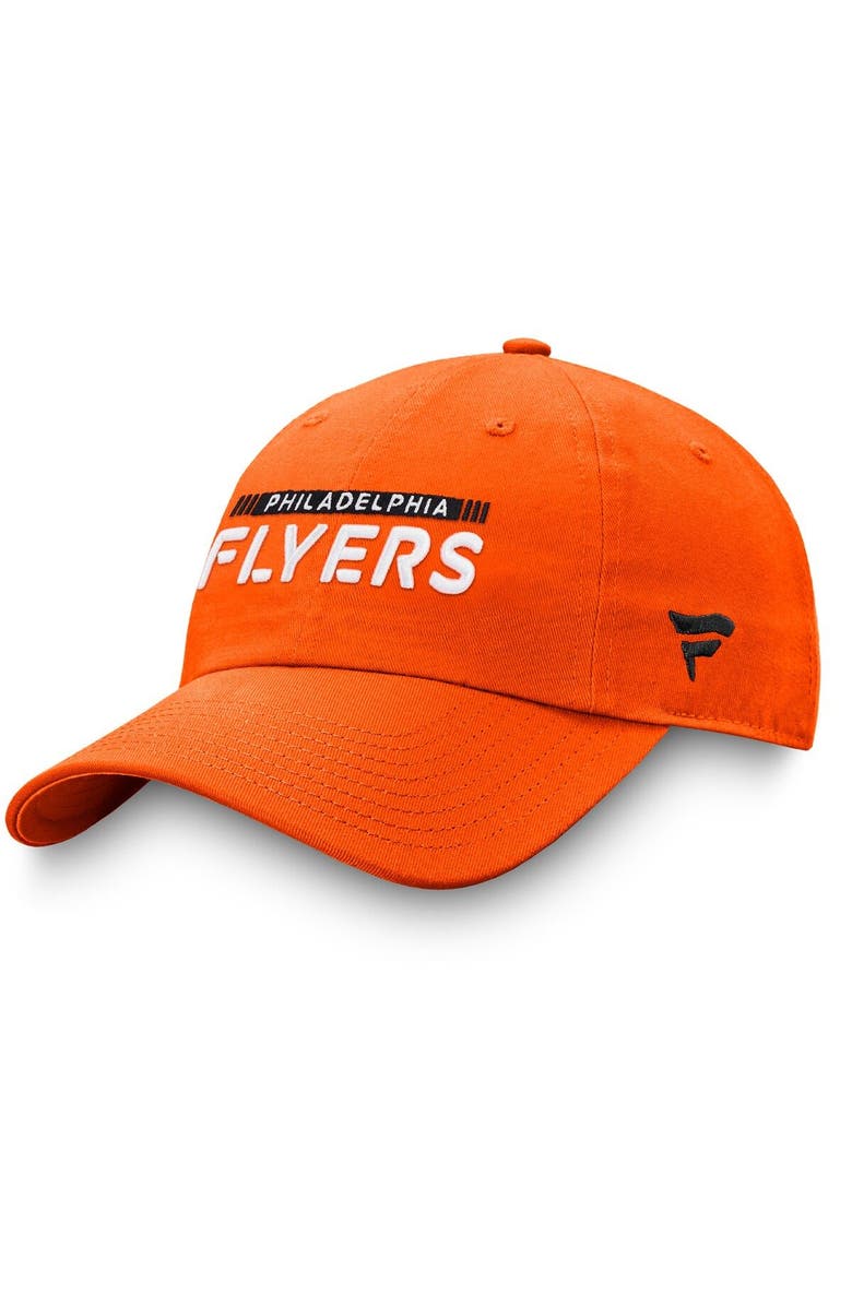 FANATICS Men's Fanatics Branded Orange Philadelphia Flyers Authentic Pro Rink Adjustable Hat, Alternate, color, 