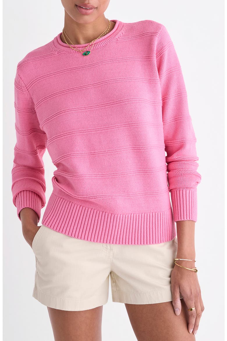 Roll Neck Cotton Sweater, Main, color, CUTTY PINK