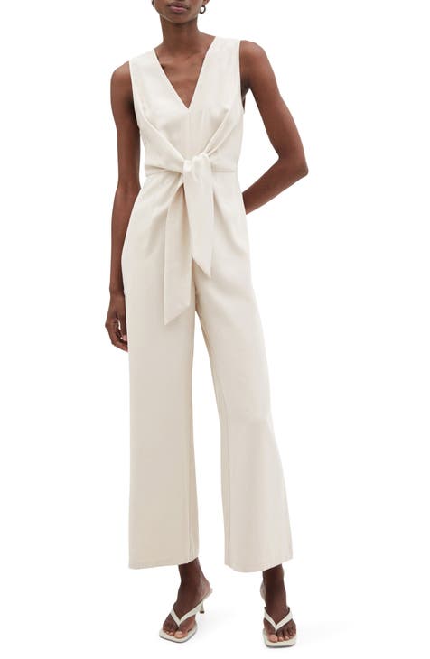 Ali Twist Sleeveless Crepe Jumpsuit