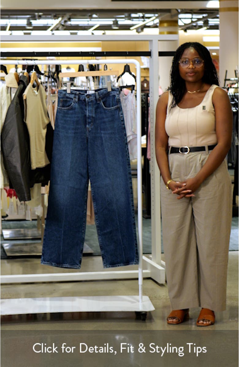 The Collegiate Super High Waist Wide Leg Jeans, sales video thumbnail
