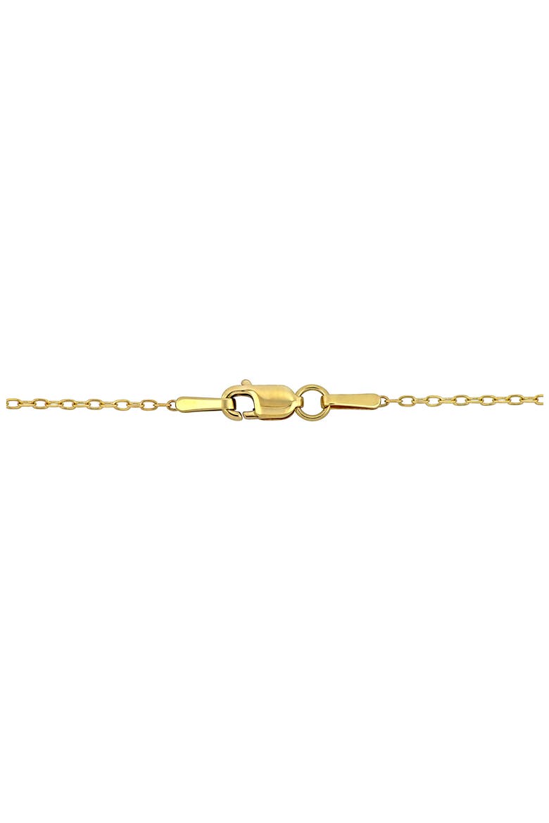 10K Yellow Gold Puffy Open Heart Pendant Necklace, Alternate, color, GOLD