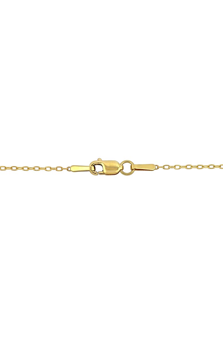 DELMAR 10K Yellow Gold Puffy Open Heart Pendant Necklace, Alternate, color,