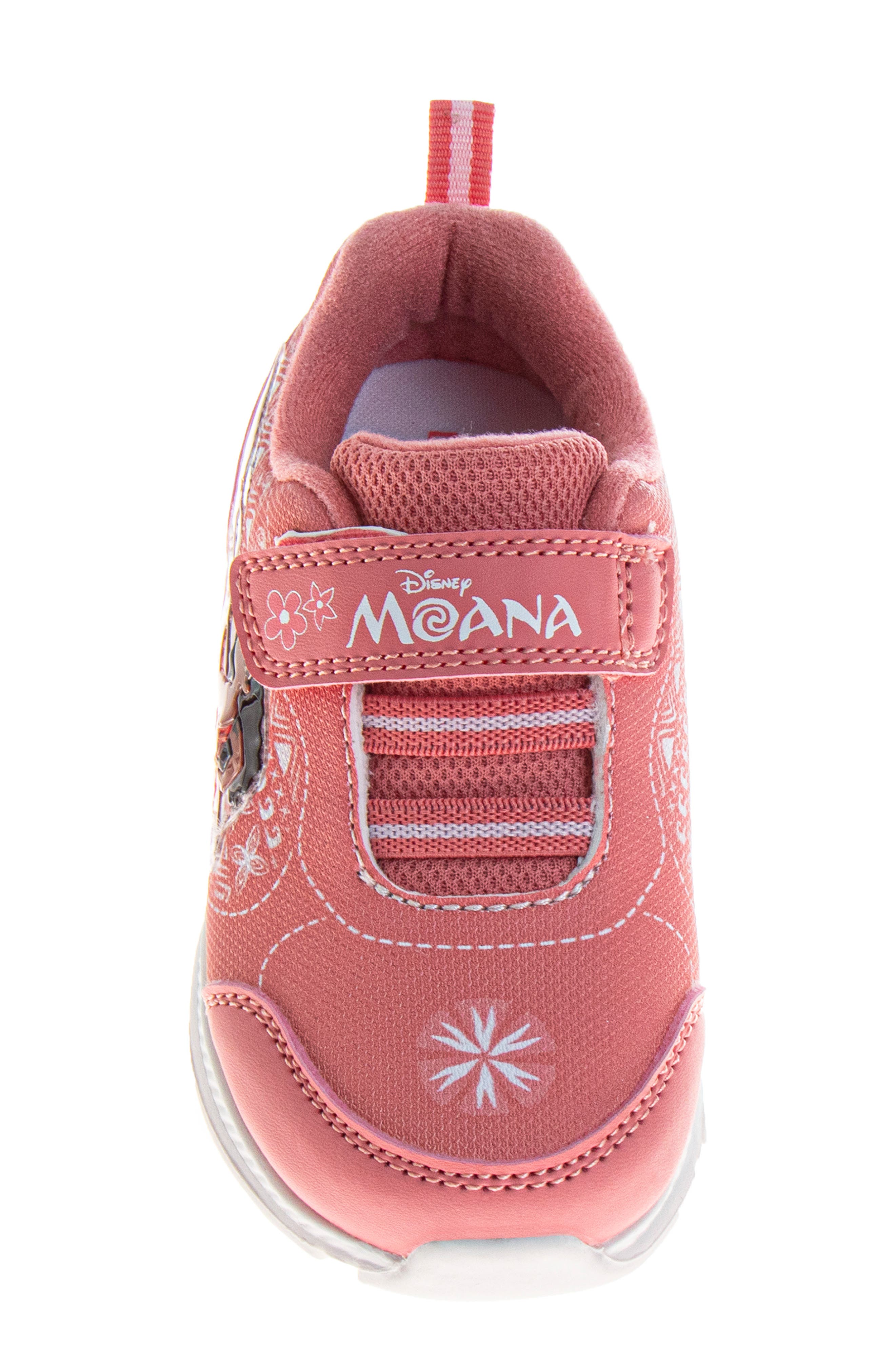 JOSMO Kids' Disney Moana Sneaker, Alternate, color, Coral