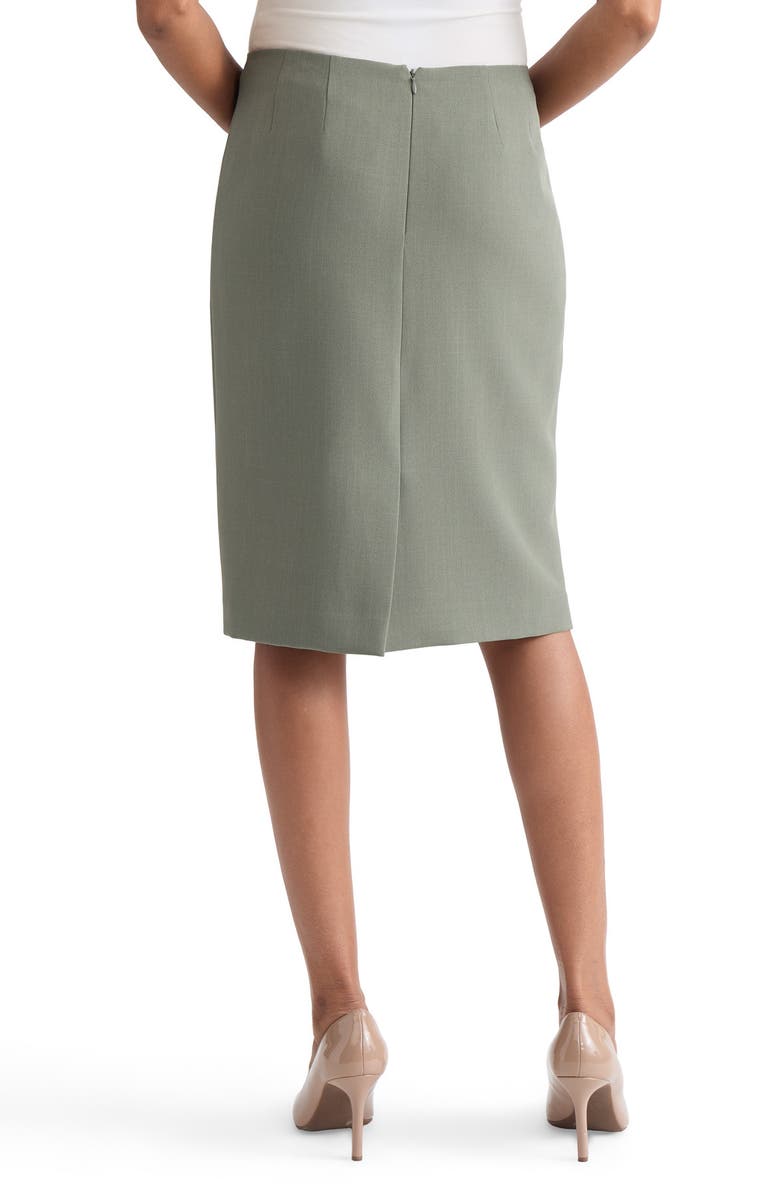 KASPER Stretch Crepe Slim Skirt, Alternate, color, Dark Sea Stone