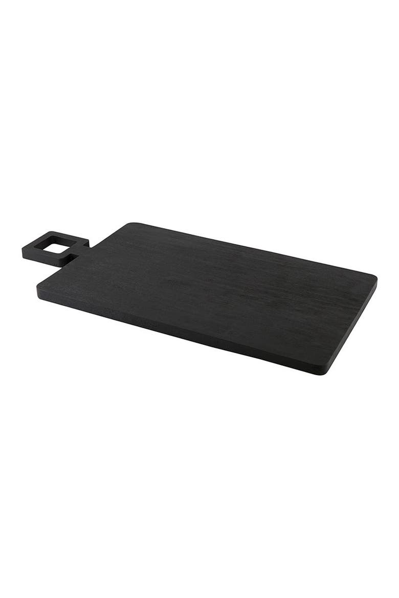 Square Handle Serving Board, Main, color, BLACK