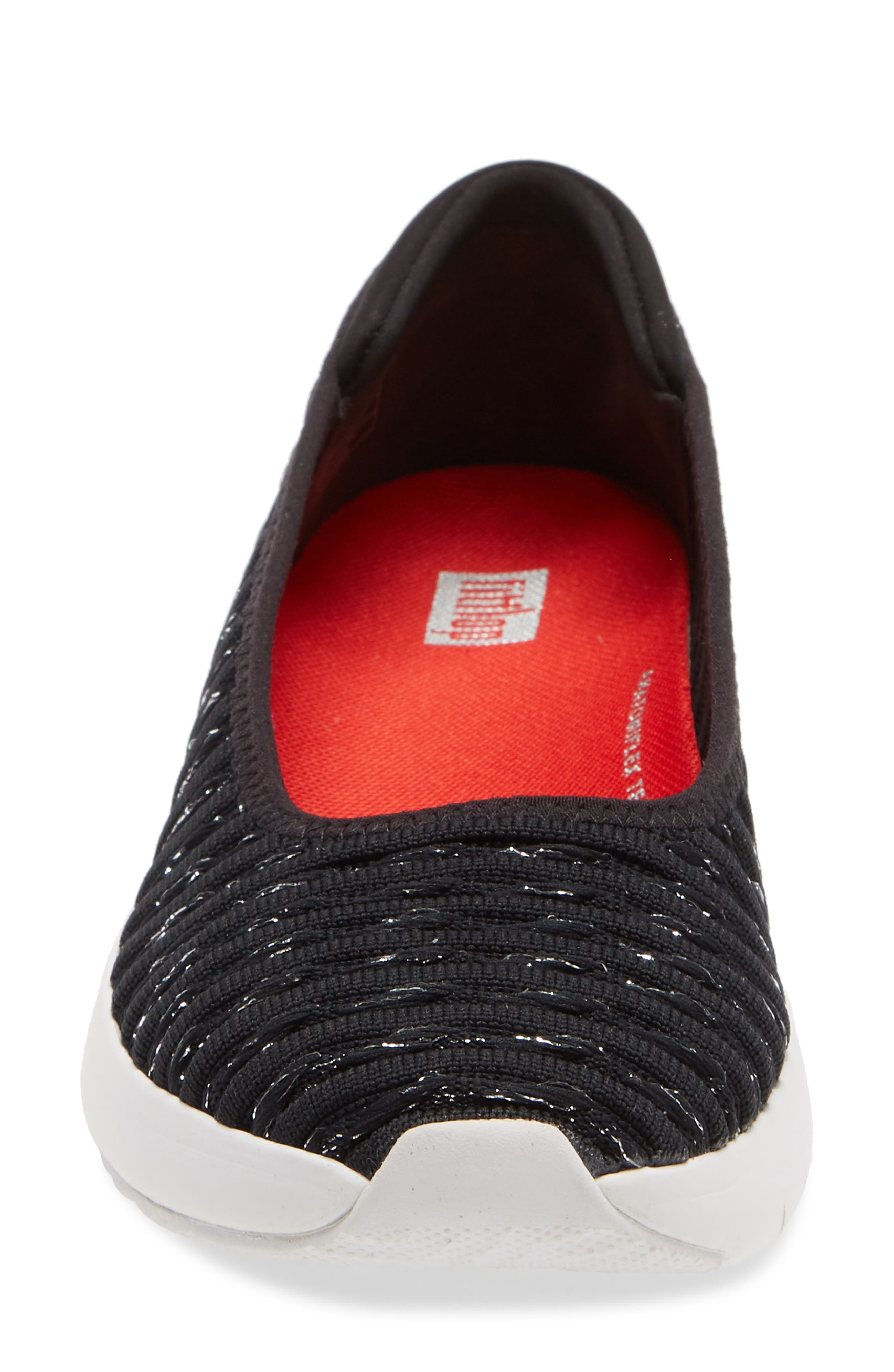 FitFlop Knit Ballerina Flat, Alternate, color, 