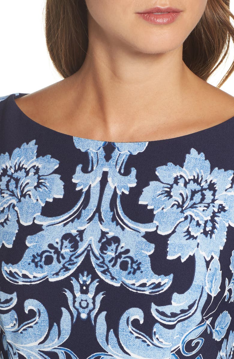 Eliza J Crepe Sheath Dress, Alternate, color,