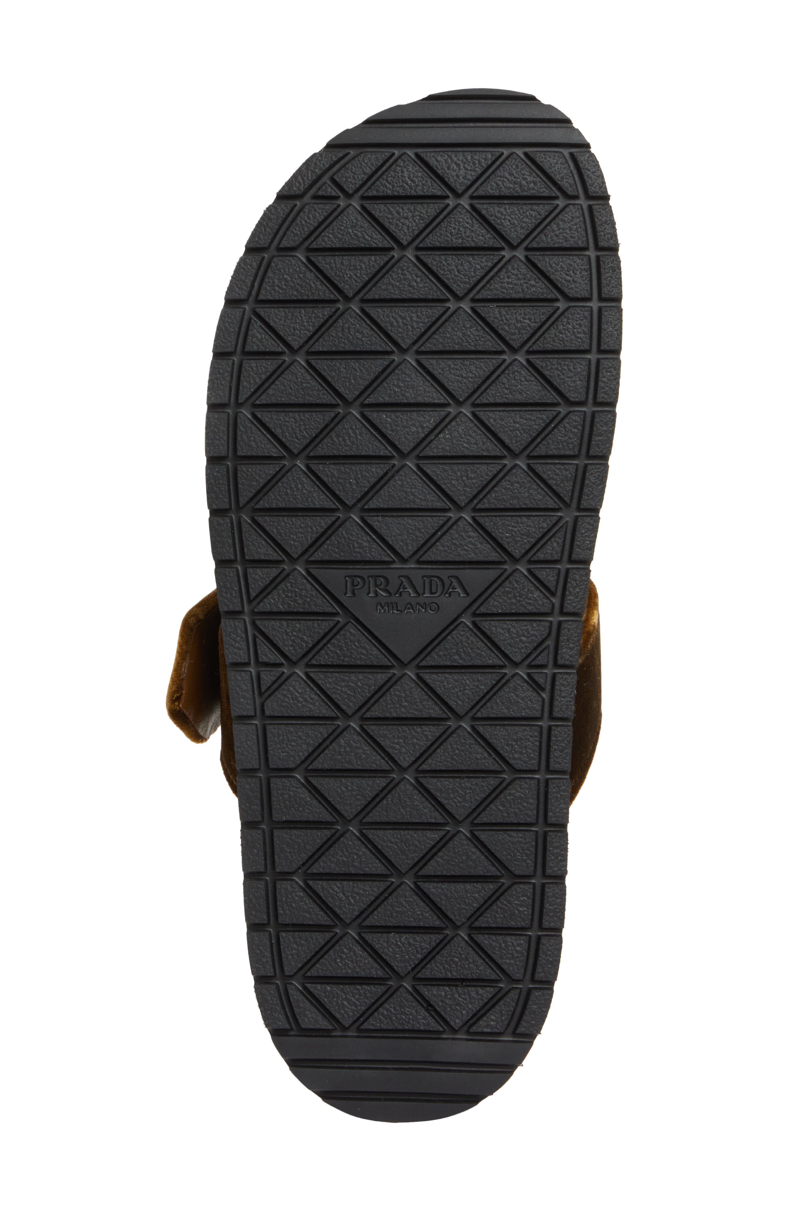 Prada Logo Double Band Slide Sandal, Alternate, color, 