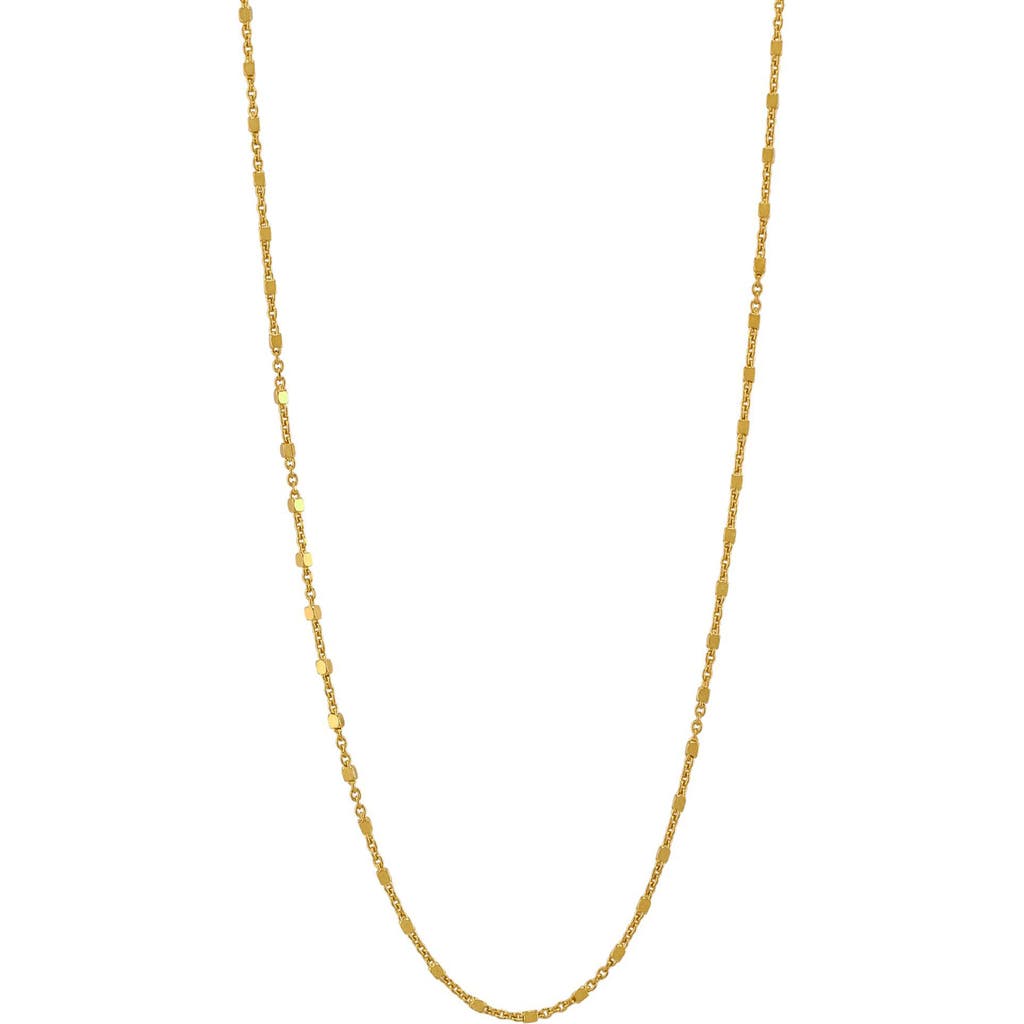 American Exchange Box Link Chain Necklace In Gold