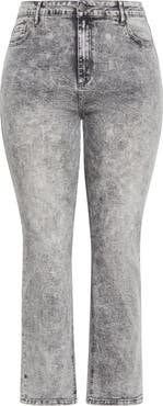 City Chic Harley Keyla High Waist Straight Leg Jeans