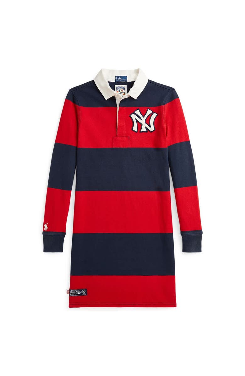 Polo Ralph Lauren Youth Polo Ralph Lauren  Navy/Red Yankees  Rugby Dress, Alternate, color, 
