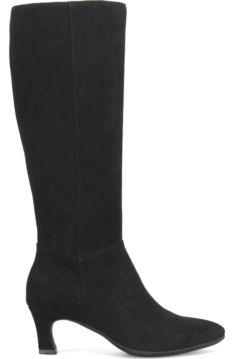 EUROSOFT Venice Knee High Boot, Alternate, color, Black Suede