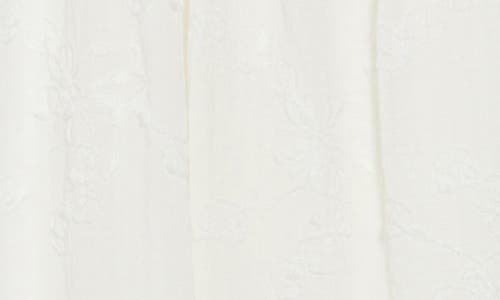 Lush Fit & Flare Midi Dress In Ivory