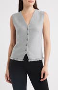 KOBI HALPERIN Anya Cotton Blend Knit Vest